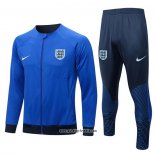 Jacke Trainingsanzug England 2022-2023 Blau