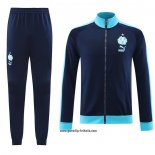 Jacke Trainingsanzug Olympique Marsella 2023-2024 Blau Oscuro