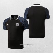 Polo Inter Milan 2022-2023 Schwarz