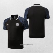 Polo Inter Milan 2022-2023 Schwarz