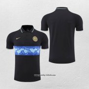 Polo Inter Milan 2022-2023 Schwarz y Blau