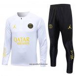 Sweatshirt Trainingsanzug Paris Saint-Germain Jordan Kinder 2023-2024 WeiB