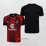 Traingsshirt AC Milan 2023-2024 Rot y Schwarz