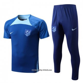 Trainingsanzug Atletico Madrid Kurzarm 2022-2023 Blau