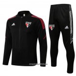 Jacke Trainingsanzug Sao Paulo 2022-2023 Schwarz