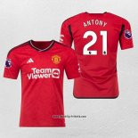 Manchester United Spieler Antony Heimtrikot 2023-2024