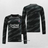 Paris Saint-Germain Torwarttrikot Langarm 2023-2024 Schwarz