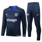 Sweatshirt Trainingsanzug Chelsea 2022-2023 Blau