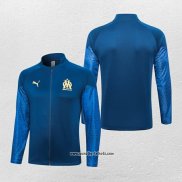 Jacke Olympique Marsella 2023-2024 Blau Oscuro