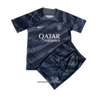 Paris Saint-Germain Torwarttrikot Kinder 2023-2024 Schwarz