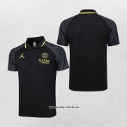 Polo Paris Saint-Germain Jordan 2023-2024 Schwarz