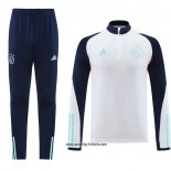 Sweatshirt Trainingsanzug Ajax 2023-2024 WeiB