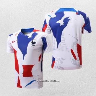 Traingsshirt Frankreich 2022-2023 WeiB Rot Blau