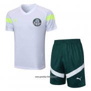 Trainingsanzug Palmeiras Kurzarm 2023-2024 WeiB - Kurze Hose