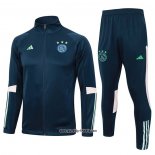 Jacke Trainingsanzug Ajax 2023-2024 Blau