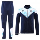 Jacke Trainingsanzug Manchester City 2022-2023 Blau