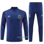 Sweatshirt Trainingsanzug Ajax 2022-2023 Blau