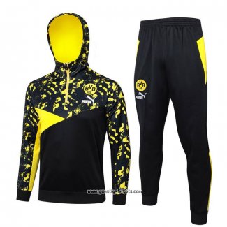 Sweatshirt Trainingsanzug Borussia Dortmund 2023-2024 Schwarz y Gelb