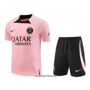 Trainingsanzug Paris Saint-Germain Kurzarm 2022-2023 Rosa - Kurze Hose