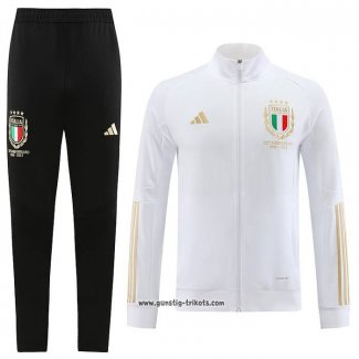 Jacke Trainingsanzug Italien 2023-2024 WeiB