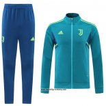 Jacke Trainingsanzug Juventus 2022-2023 Blau