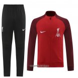 Jacke Trainingsanzug Liverpool 2022-2023 Rot