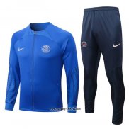 Jacke Trainingsanzug Paris Saint-Germain 2022-2023 Blau