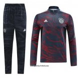Sweatshirt Trainingsanzug Bayern München 2022-2023 Rot y Grau