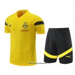 Trainingsanzug Borussia Dortmund Kurzarm 2022-2023 Gelb - Kurze Hose