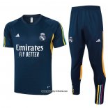 Trainingsanzug Real Madrid Kurzarm 2023-2024 Blau