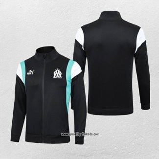 Jacke Olympique Marsella 2023-2024 Schwarz