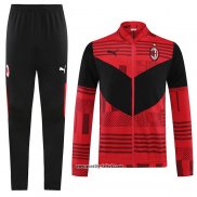 Jacke Trainingsanzug AC Milan 2022-2023 Rot