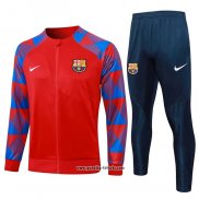 Jacke Trainingsanzug Barcelona 2023-2024 Rot