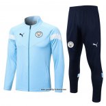 Jacke Trainingsanzug Manchester City 2022-2023 Blau Claro