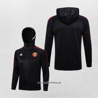 Kapuzenjacke Manchester United 2022-2023 Schwarz