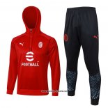Sweatshirt Trainingsanzug AC Milan 2023-2024 Rot