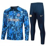 Sweatshirt Trainingsanzug Chelsea 2023-2024 Blau