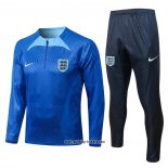 Sweatshirt Trainingsanzug England 2022-2023 Blau