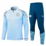 Sweatshirt Trainingsanzug Manchester City 2023-2024 Blau