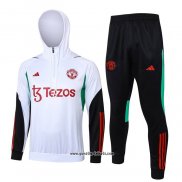 Sweatshirt Trainingsanzug Manchester United Kinder 2023-2024 WeiB