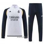 Sweatshirt Trainingsanzug Real Madrid 2023-2024 WeiB