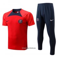 Trainingsanzug Paris Saint-Germain Kurzarm 2022-2023 Rot