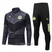 Jacke Trainingsanzug Borussia Dortmund 2022-2023 Grau