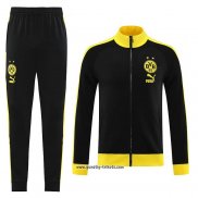 Jacke Trainingsanzug Borussia Dortmund 2023-2024 Schwarz