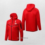 Kapuzenjacke Liverpool 2022-2023 Rot