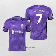 Liverpool Spieler Luis Diaz 3rd Trikot 2023-2024