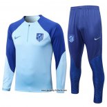 Sweatshirt Trainingsanzug Atletico Madrid 2022-2023 Blau