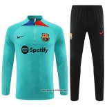 Sweatshirt Trainingsanzug Barcelona 2023-2024 Grun