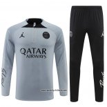 Sweatshirt Trainingsanzug Paris Saint-Germain Jordan 2022-2023 Grau