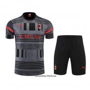 Trainingsanzug AC Milan Kurzarm 2022-2023 Grau - Kurze Hose